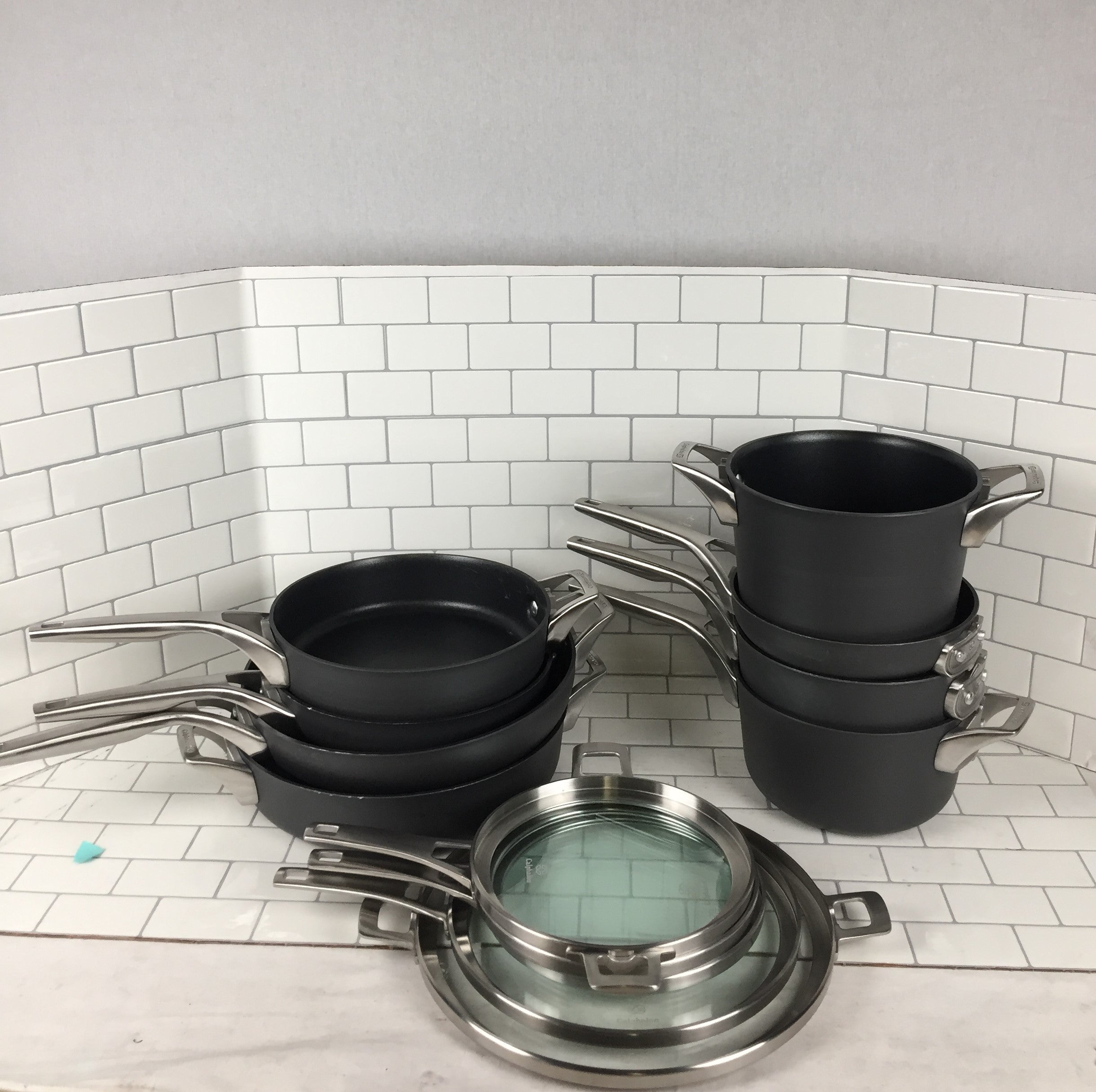 Calphalon Premier Space Saving Pots and Pans 13 Piece Cookware Set Nonstick (7009109016759)